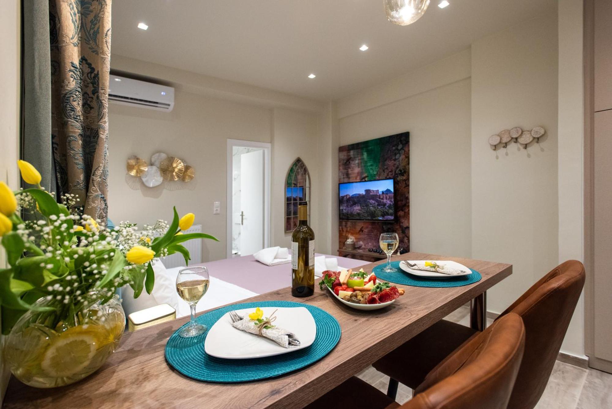 Blue Ark Romantic Studio Under Acropolis Athens Luaran gambar