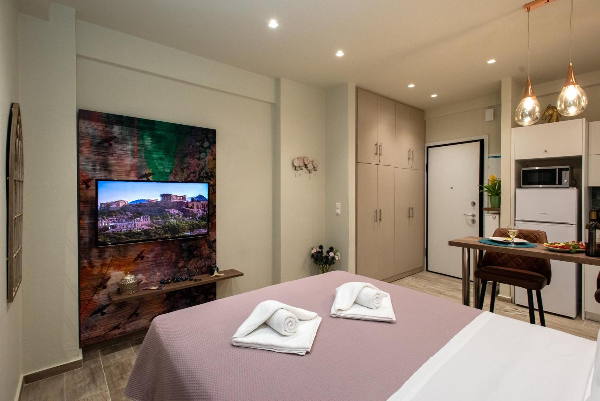 Blue Ark Romantic Studio Under Acropolis Athens Luaran gambar