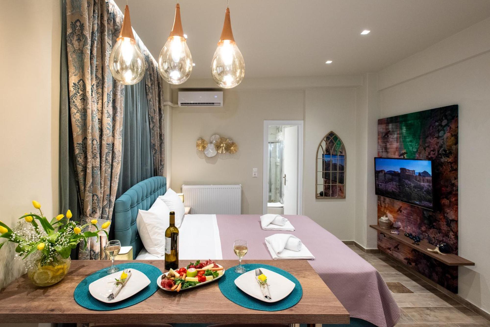 Blue Ark Romantic Studio Under Acropolis Athens Luaran gambar