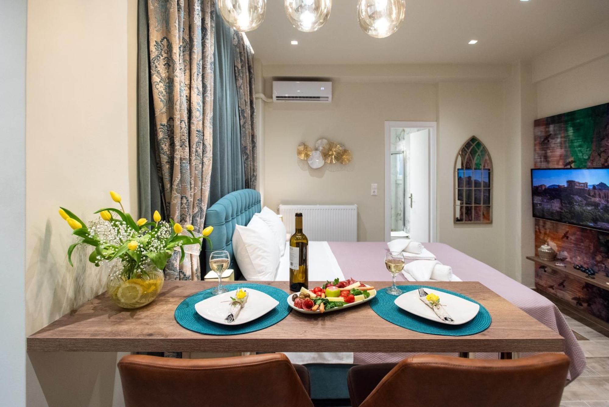 Blue Ark Romantic Studio Under Acropolis Athens Luaran gambar